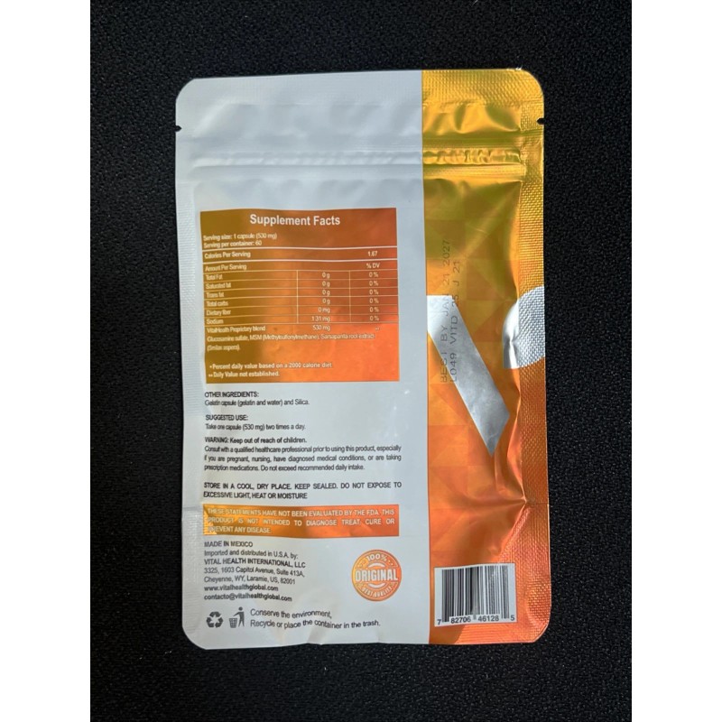 Vitalhealth V - ITADOL By Vitalhealth 60 capsules per bag