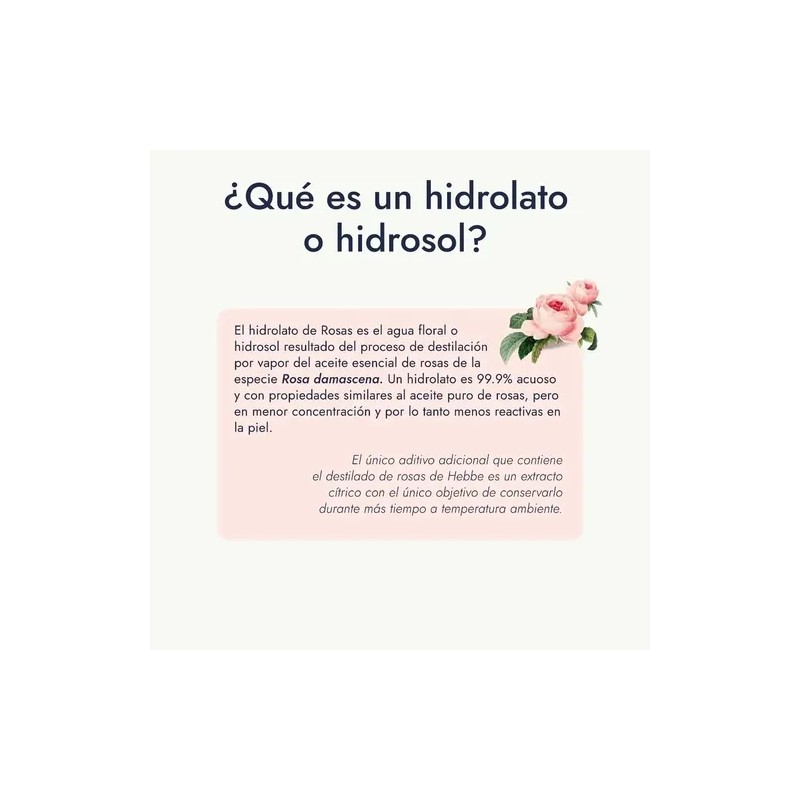 Agua de Rosas Pura, Tónico Facial para Todo Tipo de