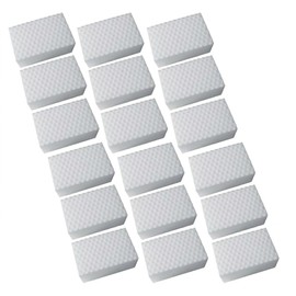 18 Dirt Erasers Double Compacted, Premium Melamine Sponge for Wall, Kitchen & Bathroom, Extra Durable Eraser Sponge, Removes Stains Only with Water, Universal Cleaning Sponge, White, 10 x 6 x 2 cm
