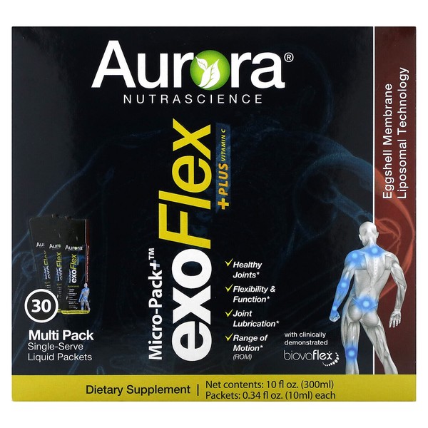 Aurora Nutrascience Micro-Pack+ ExoFlex + Plus Vitamin C, 30 Packets,