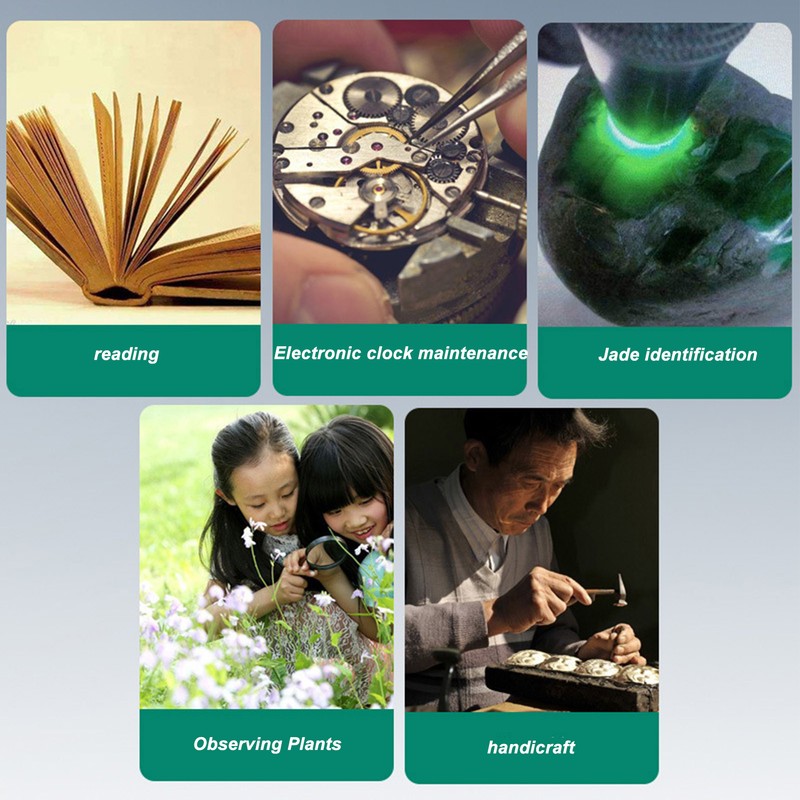 11 X 5 Magnifying Glass Magnifying Desk Lamp Magnifier LED