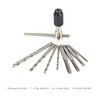 9 Pcs Adjustable T-handle Tap Wrench and Drill Set, 4pcs