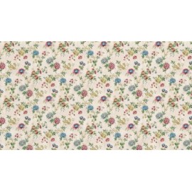 Needles N Minis 1:48, 1/4" Scale Dollhouse Miniature Wallpaper Pink & Blue  2 strips - 0002689