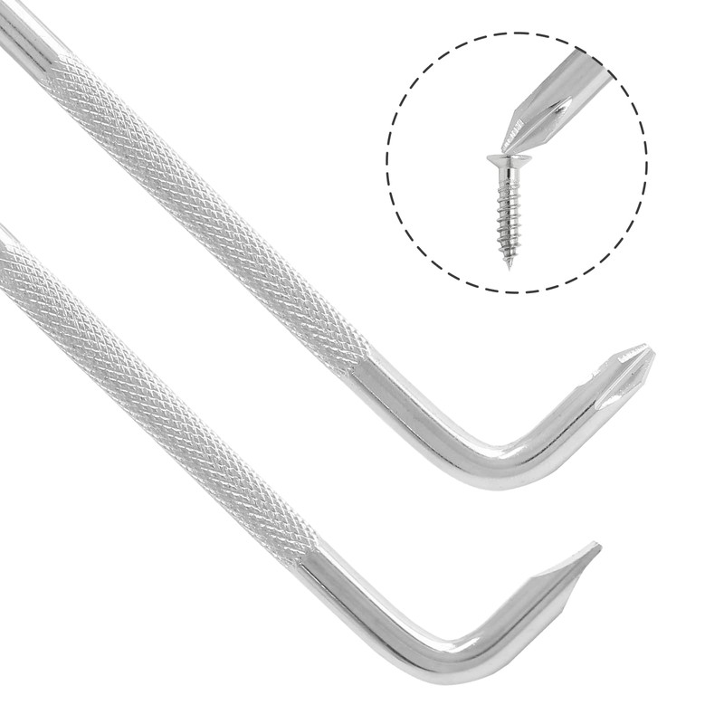 LDEXIN 3Pcs Double Head Offset Screwdrivers, Magnetic Z-Type Screwdriver, Phillips