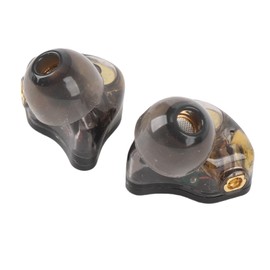 IEM Earphone, Noise Cancelling Headset HiFi Sound in Ear Monitor Headphones, Earbuds Wired with Detachable Cable for Studio Musicians Singer Drummers Audiophile Phone Tablet (Black)