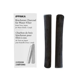 Portable Binchotan Charcoal from TOSA, Japan - Water Purifying Sticks for Great-Tasting Water, 2 Sticks - Each Stick Filters Personal-Sized Water Bottle