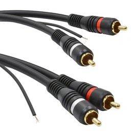 kenable 2x RCA Shielded RCA Audio Cable Oxygen Free Copper & Tag Wire 5 m [5 Metres/5 m]