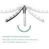 1 PCS Folding Wall Mounted Clothes Hanger Rack, Clothes Drying