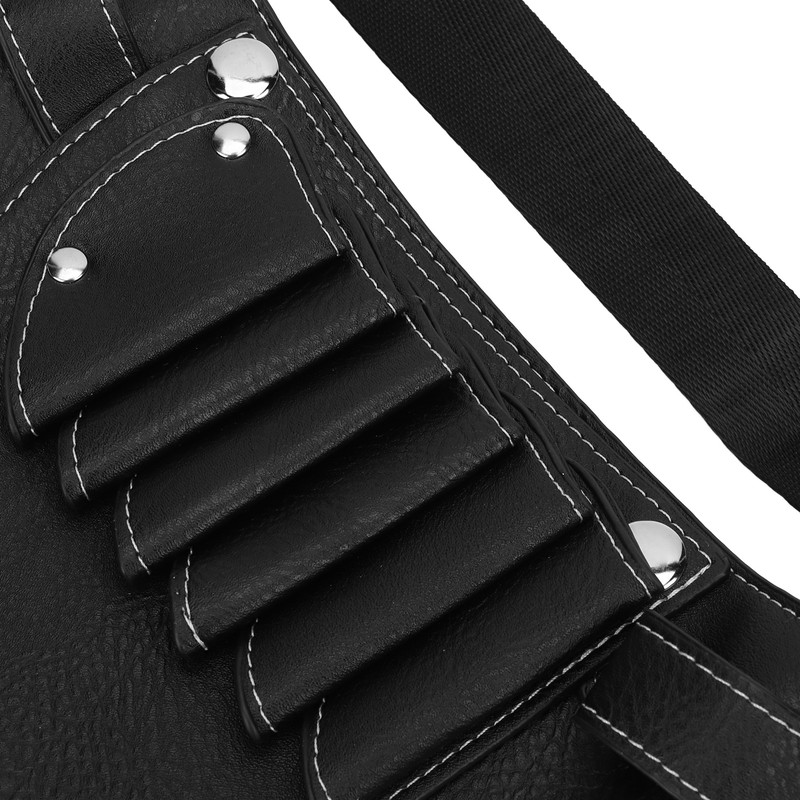 PU Leather Scissors Waist Bag 2 Layers Portable Scissors Holder