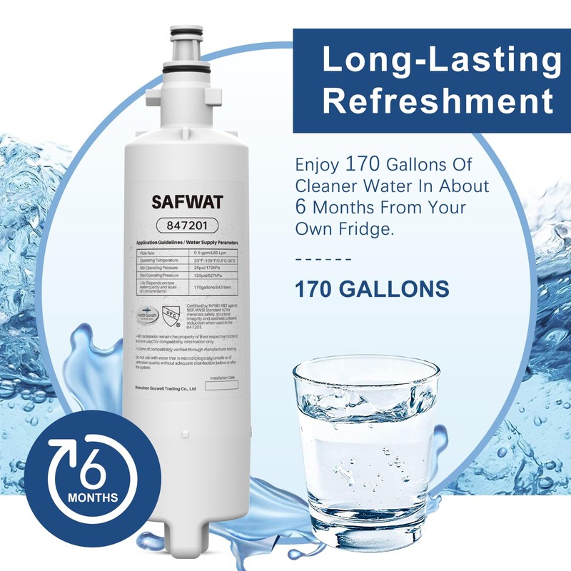 SAFWAT 847201 Replacement for Fisher & Paykel 847201 Refrigerator Water