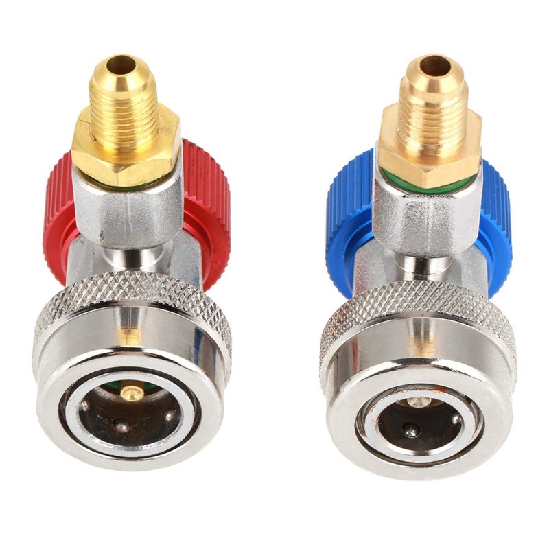 AC R134A Adapter, High Flow Safe Design 1/4" High Low