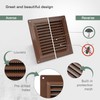 Vent Systems 6'' x 6" Inch Brown Air Vent Cover