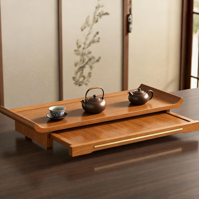 ZICHOUYING Buddha Shelf Wall Camphor Wood, Altar Shelf with Telescopic