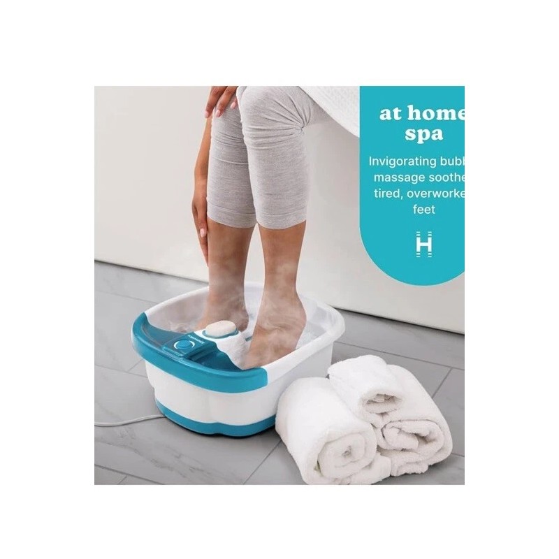 Homedics Bubble Mate Foot Spa with Heat Massage and Removable