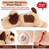 meowtastic Brown Dog Weighted Stuffed Animals - 4.5/6.0 Pounds Weighted