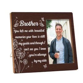 Remembrance Gifts, Memorial Picture Frame, Funeral Gifts, Brother Gifts, Brother Picture Frame, Memorial Gifts For Loss Of Brother, Sympathy Gifts, Christmas Gifts, Wooden Table Photo Frame-06