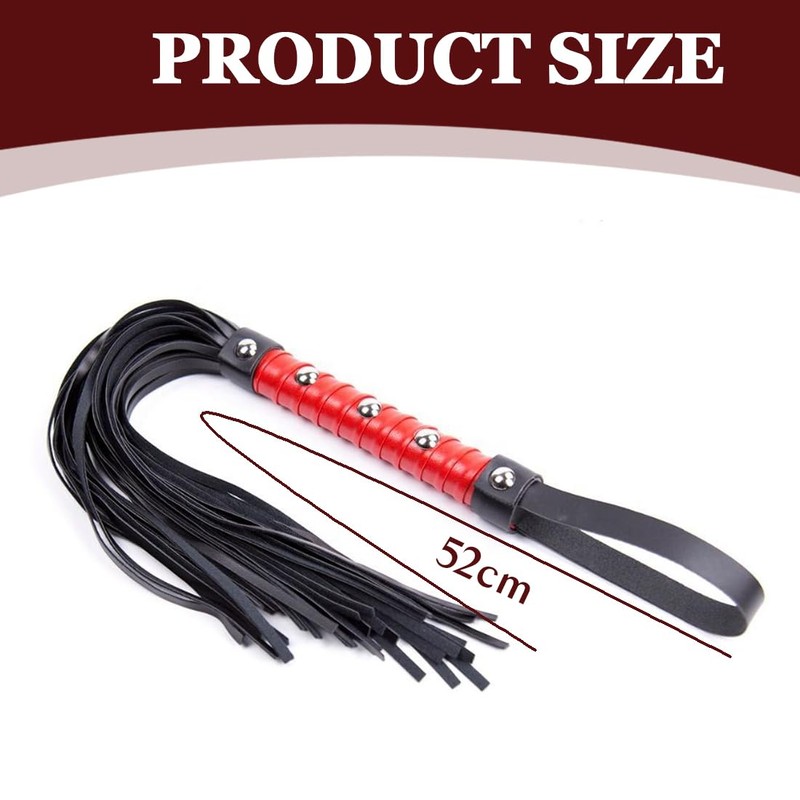 XUZOPIM Leather Whip Horse Whisk With Fringe Whip For Horse