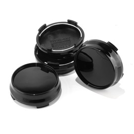 RhinoTuning x4 Wheel Center Cap OD 66.8mm ID 64.5mm Hub Centre Caps 2.63in Wheel Hub Cap ABS Wheel Caps(Glossy Black)