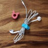 Sanwa Direct 200-CA025 Cable Clip, Earphones, Cord Storage, Magnets, Pack
