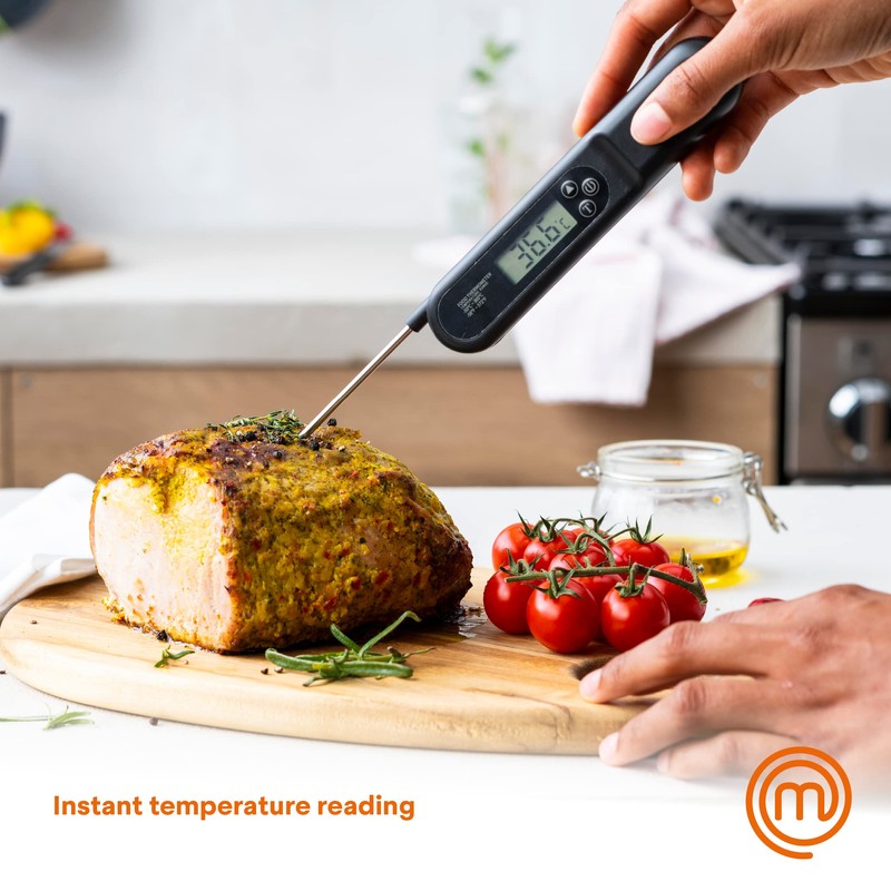 MasterChef Meat Thermometer Digital, Temperature Probe for Food (Steak, Chicken)