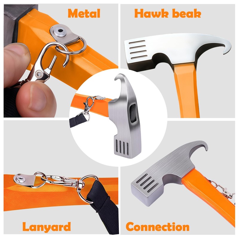 Camping Hammer with Tent Stake Remove, 12 inch Outdoor Multifunction
