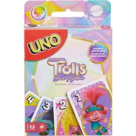 Mattel Games, UNO Juego de Cartas Trolls 3 para niños de 7 años en adelante                                                                           