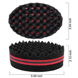 Rebuku Curly Hair Sponge Glove Brush Barber Wave Twist Curly Styling Magic Beauty Tool