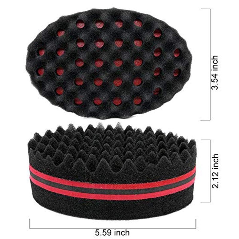 Rebuku Curly Hair Sponge Glove Brush Barber Wave Twist Curly