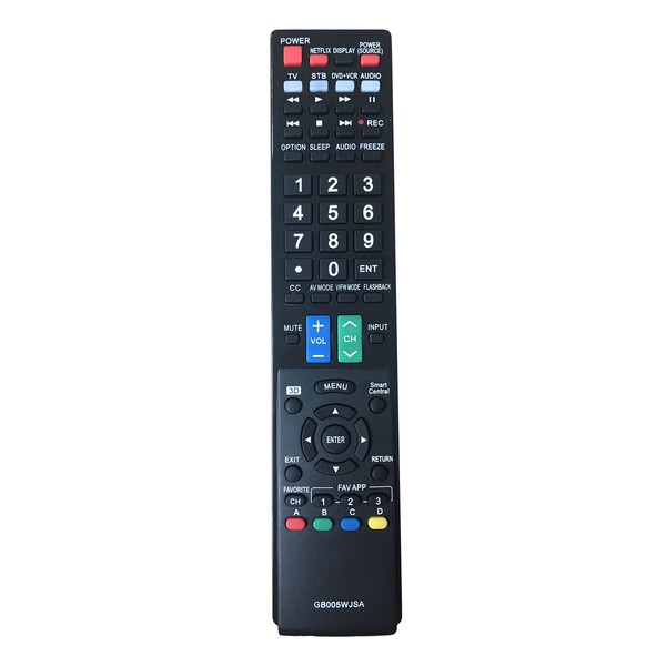 Gorilla babo GB005WJSA-1371 Universal Remote Control for Sharp TV LC-43LE653U