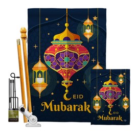 Ornament Collection Faith Eid Mubarak Festival Garden House Flags Kit Religious Hope Grace Peace Dove Christian Religion Easter Small Decorative Gift Yard Banner Made in USA 28 X 40