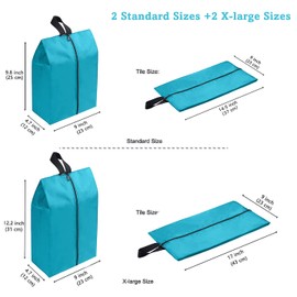 YAMIU Travel Shoe Bags (4-pack Green)