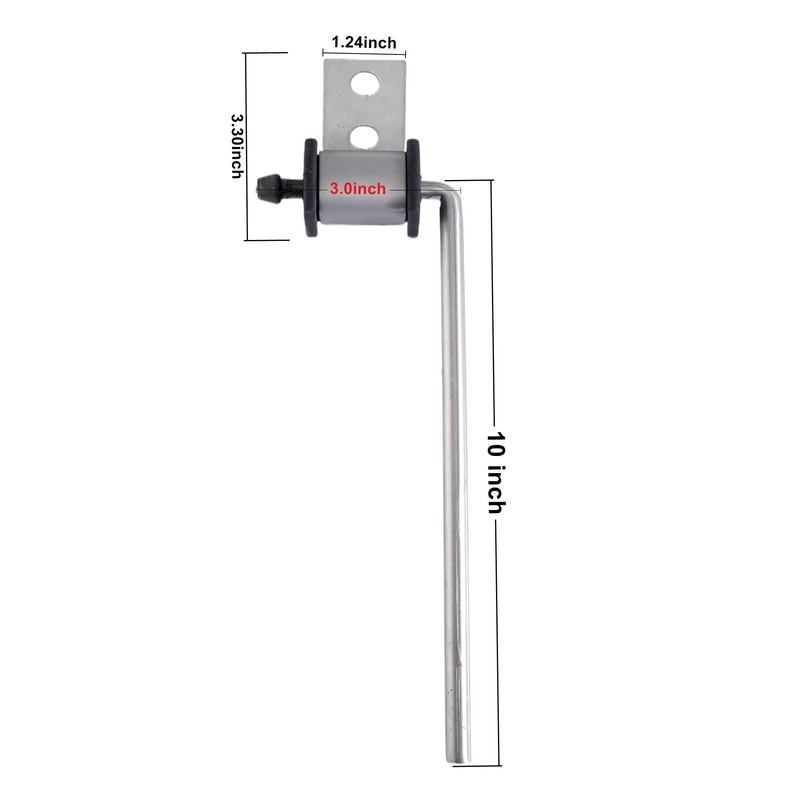2 Pack Exhaust Hanger rod Stainless Steel 90 Degree Bent