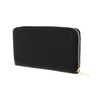 Coccinelle Metallic Soft Zip Wallet Grainy Leather Black, black