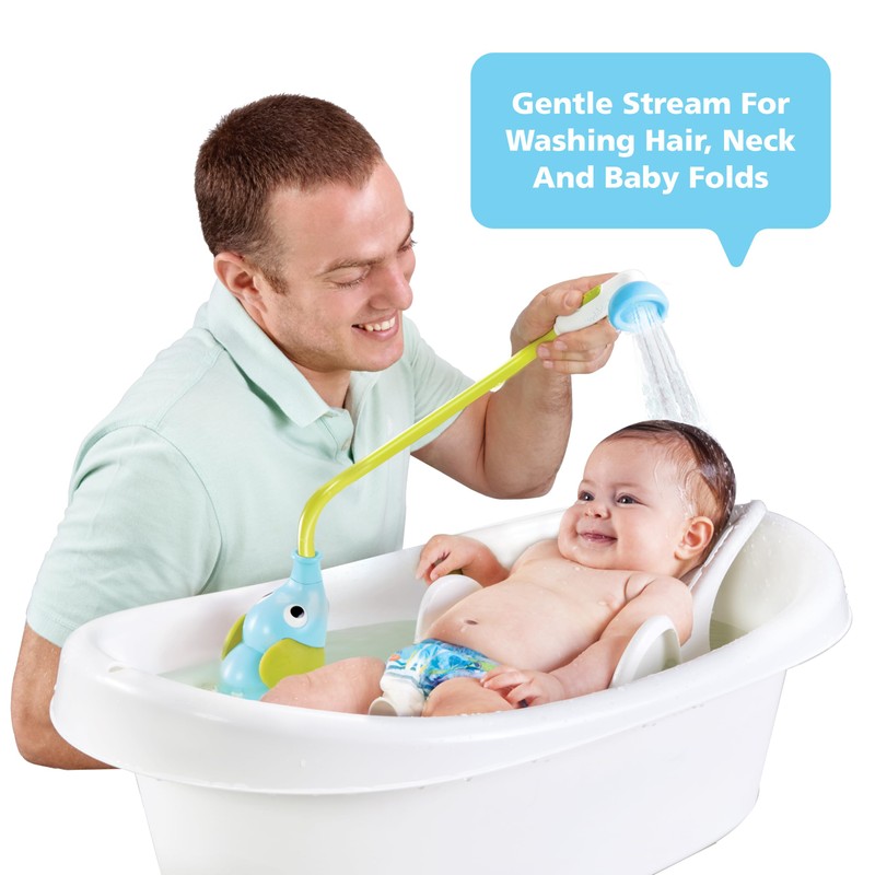 Yookidoo Baby Bath Shower Head - Elephant Water Pump with