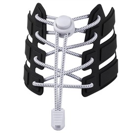 [EOMECUIGAO] Shoelaces, Elastic Shoelaces, No Tie Shoelaces, Sneakers, Shoelaces, Elastic Shoelaces, Fasteners, Elastic Shoelaces, Sneakers, white