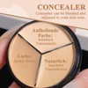 2 Stück Concealer Augenringe,3 in 1 Concealer Creme,Wasserdicht Full Cover