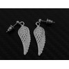 Akusetia Simple Men Women Stud Feather Wings Wings Wings Earrings,