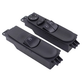 Window Regulator Switch, Electric Window Regulator Switch, Window Switch with Frame, Window Control Switch, Glass Switch, Push Button Front Left and Right for Viano W639 Vito W639 2003-2014