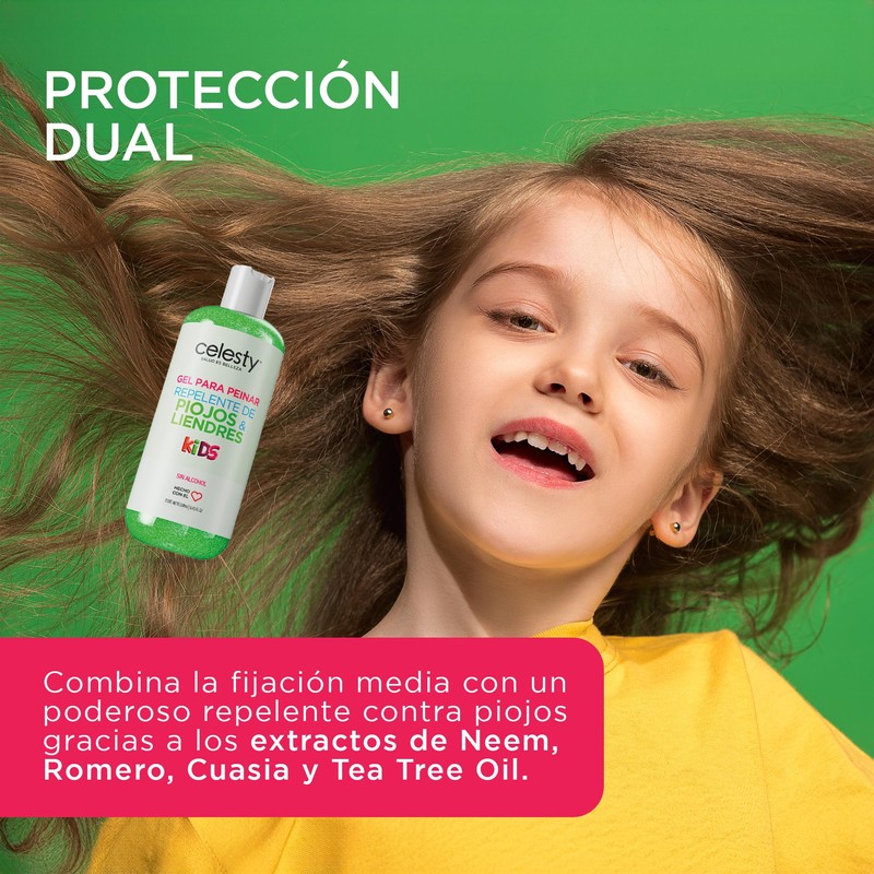CELESTY | Gel Crema para Peinar con Protección Preventiva contra