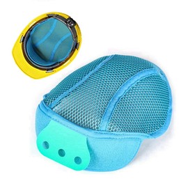 Set of 4 Safety Helmet Inner [Double Mesh] Sweat Absorption Deco Pad for Work Inner Cap Construction Inner Pad Sweat Protection Pad Heat Stroke Hyperhidrosis [693]