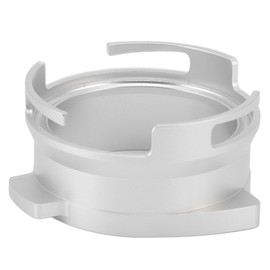 54mm Coffee Portafilter Dosing Funnel Aluminum Alloy Rotatable Dosing Funnel Coffee Machine Accessories Silver