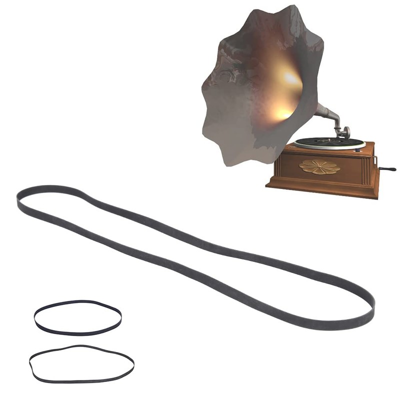 Record Player Belt Black Phonograph Turntable Belt with Good Elasticity