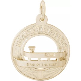 Rembrandt Gold-Plated 925 Niagara Falls Maid Of The Mist Ring Charm by Rembrandt