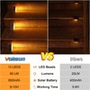 VOLISUN Outdoor Stair Lights 12 Pack, Solar Step Lights Waterproof