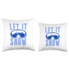 Let It Snow Ski Goggles Throw Pillow, 18x18, Multicolor