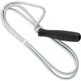 Merriway BH04497 1 Metre (39 inch) Metal Drain Auger Sink Bath Shower Pipe Unblocker