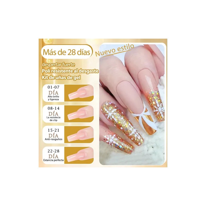Gel De Construcción Polygel 15ml - Extensiones Uñas