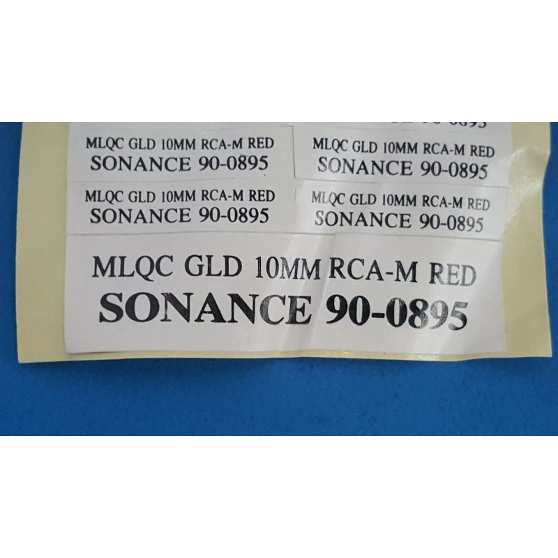 Sonance CONNECTOR Sonance MLQC Gold 10mm RCA-M RED 90-0895, 2