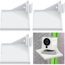 BODYA Grow Tent Shelf Grow Tent Corner Shelf Grow Tent Pole Rack for Thermometer Hygrometer Camera Planting Equipment Grow Tent Accessories White 3 Pack