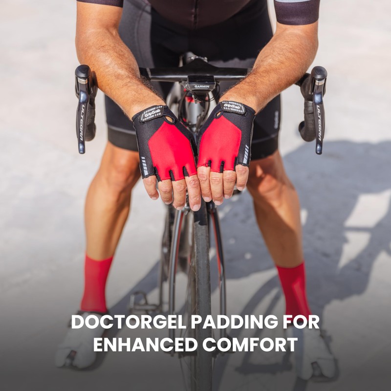 GripGrab ProGel 4mm DoctorGel Padded Short Finger Summer Cycling Gloves